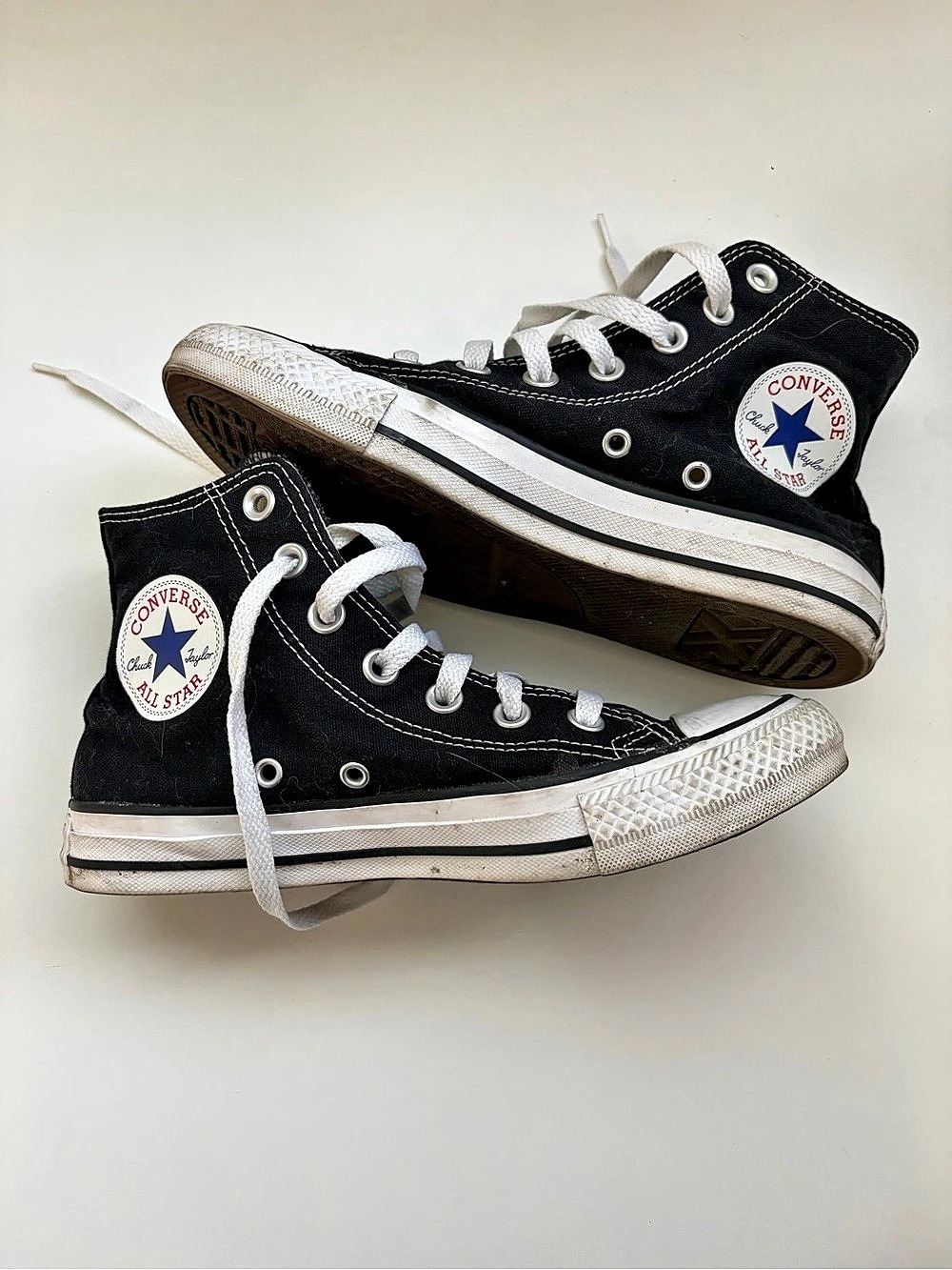 Converse Chuck Taylor All Star High Top Black High Top Sneakers Black & White US